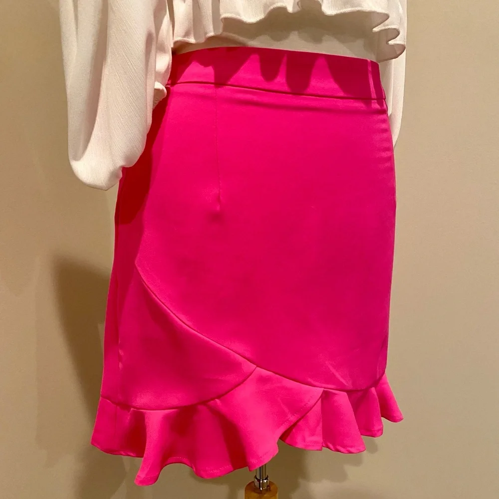 Pink Ruffle Skirt - Picture 3 of 4